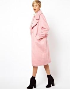 asos cappotto over rosa