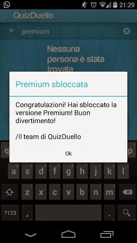 Quiz Duello, come ottenere la versione premium FREE!