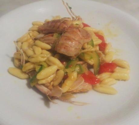Cavatelli alle cicale cicale di mare, zucchine