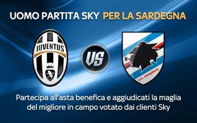 L'Uomo Partita Sky per la Sardegna. In palio le maglie dei calciatori di Serie A