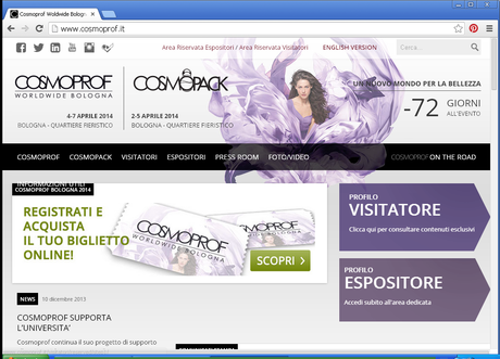 Cosmoprof 2014 - Come fare per accreditarsi come blogger -