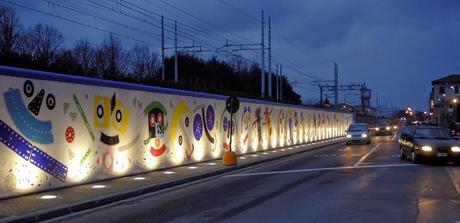 Il muro di Baj a Pontedera Il muro di Baj a Pontedera