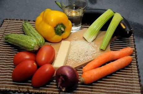 Ingredienti per il Risotto con le verdure