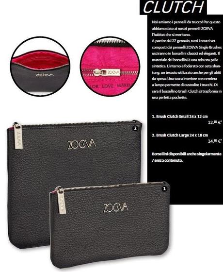 ZOEVA // 8 nuovi pennelli più Clutch