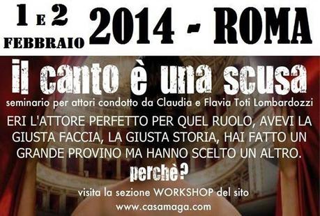 canto e' una scusa - seminario a Roma