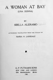 Sibilla Aleramo - A Woman at bay, 1908
