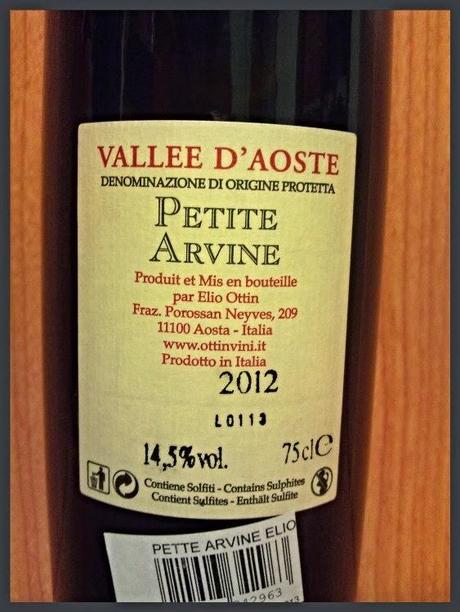 Petit Arvine Vallee D'Aoste Dop 2012 - Elio Ottin Viticulteur-Encaveur