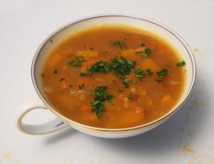 Zuppa di lenticchie e curcuma