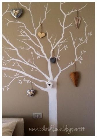 Murales shabby chic...sweet white tree Murales shabby chic...sweet white tree
