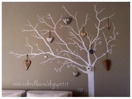 Murales shabby chic...sweet white tree Murales shabby chic...sweet white tree