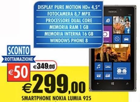 Nokia Lumia 925-820-625 in vendita da Auchan ai prezzi più bassi mai praticati
