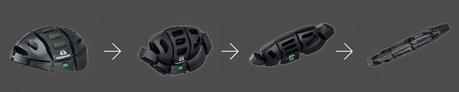 Morpher, il primo casco pieghevole per ciclisti Morpher, il primo casco pieghevole per ciclisti