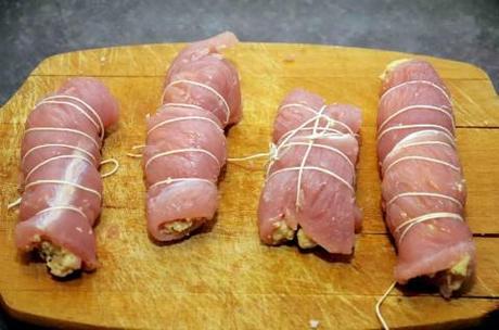 Conchiglie di tacchino involtini