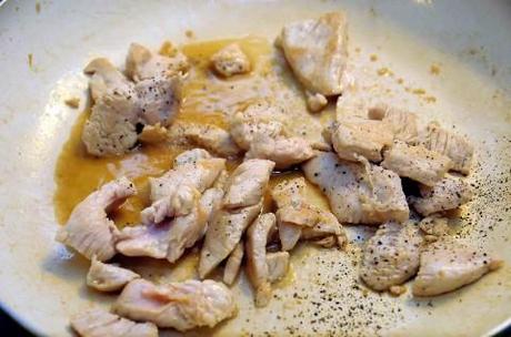 Conchiglie di tacchino tacchino marsala salato e pepato