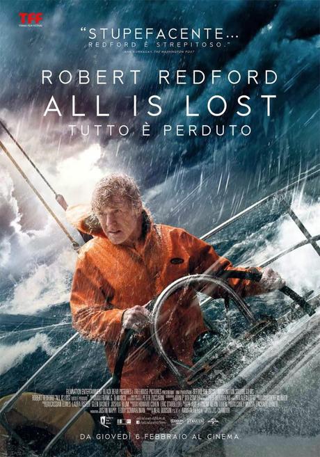 All is lost - Tutto è perduto, è il nuovo Film con Robert Redford