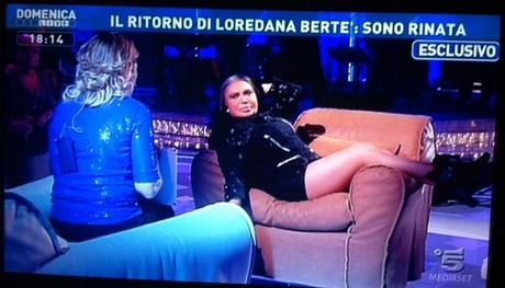 Loredana Bertè a Domenica Live tra trash e verità: ho perso la telefonata della mia vita