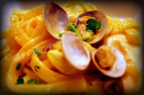 SCIALATIELLI CON PORCINI, VONGOLE E CREMA DI CANNELLINI