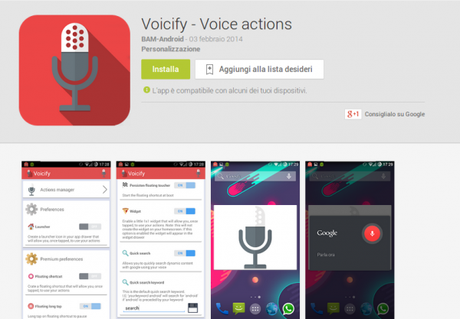 Voicify Voice actions App Android su Google Play 600x417 Voicify: personalizza i comandi vocali su Android applicazioni play store google play store Voicify Voice actions App Android su Google Play 600x417 Voicify: personalizza i comandi vocali su Android applicazioni play store google play store