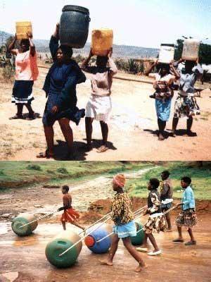 Ruota d'acqua in Africa