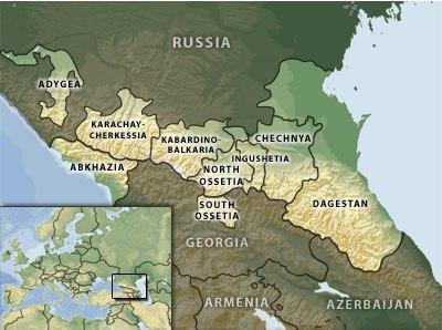 Caucaso settentrionale - Fonte: Stratfor