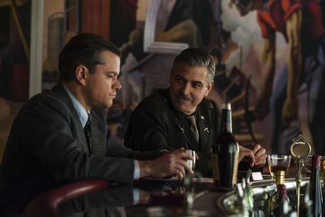 Clooney con Matt Damon in 'Monuments Men'