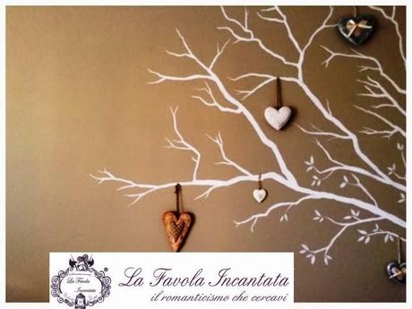 Murales shabby chic... alberello appendi tutto!