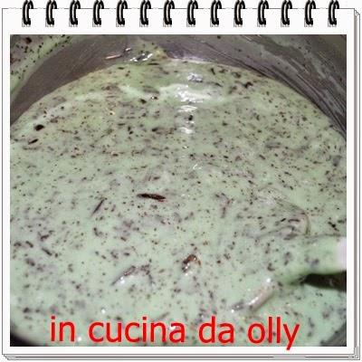 Ciambella allo yogurt con menta e cioccolato