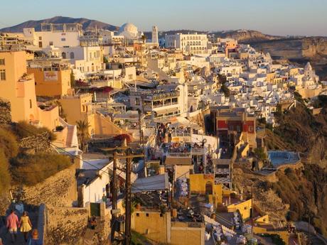 thira al tramonto