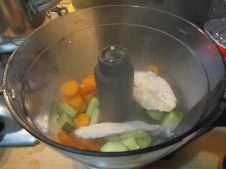 Pappa tacchino e verdure al vapore (+5 mesi)