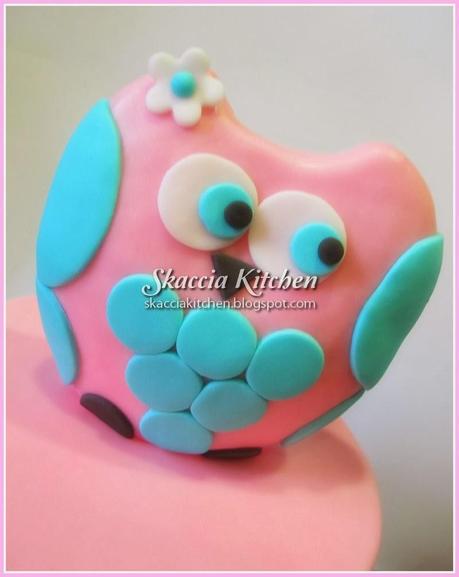 1st Birthday Owl Cake