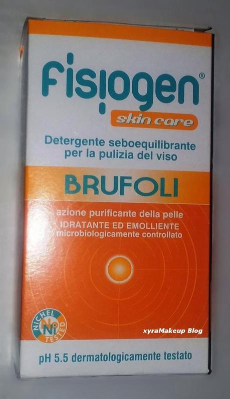 Recensione detergente viso Fisiogen skin care Brufoli