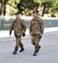 Bari/ Brigata Pinerolo. Il Comandante del 2° FOD vista il 10° Reggimento Trasporti