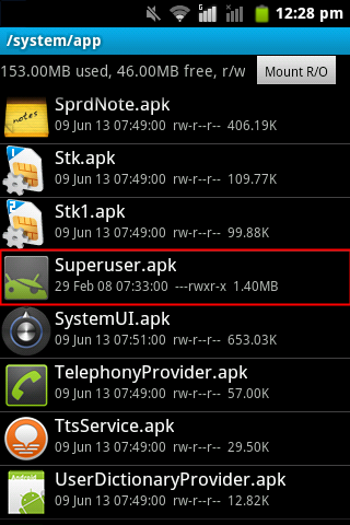 Spreadtrum SC6820 e SPHS ON HSDROID: come ottenere i permessi di Root degli smartphone spreadtrum8