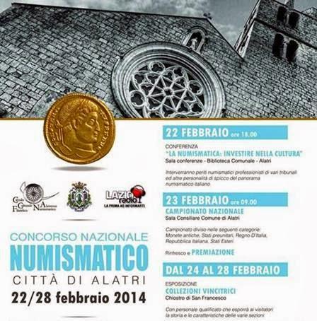 Concorso Nazionale Numismatica 22 febbraio - 8 marzo 2014