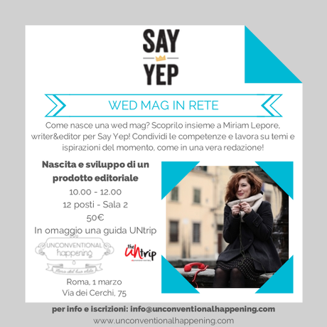 Say-Yep wedding magazine corso