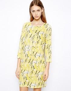 Asos vestito giallo schizzi colore