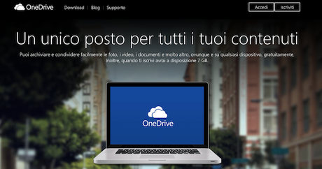 Microsoft lancia OneDrive