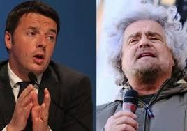 Grillo e Renzi come al 