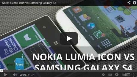 Nokia Lumia Icon a confronto con Samsung Galaxy S4 e LG G2