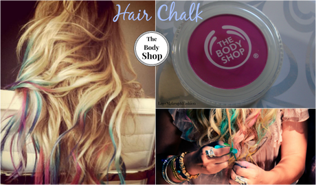 Hair Chalking - Gesetti colorati per capelli [Review Hair Chalk The Body Shop]