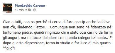 Pierdavide Carone e Grazia Striano: niente bambino, amore finito