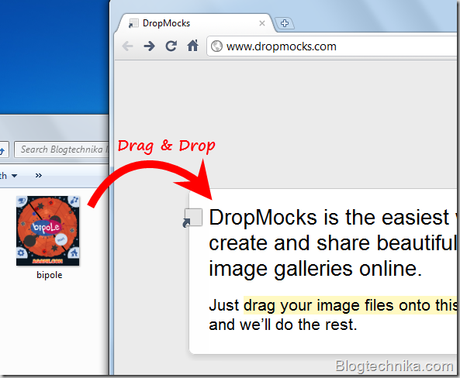 Condividere foto online con DropMocks DropMocks