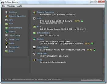 Speccy 1.08 thumb Visualizzare tutte le informazioni su un pc o computer con Speccy