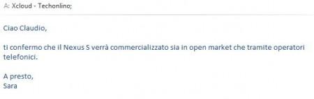 Cattura Il Google Nexus S sarà disponibile in Italia sia con Operatori che No-Brand