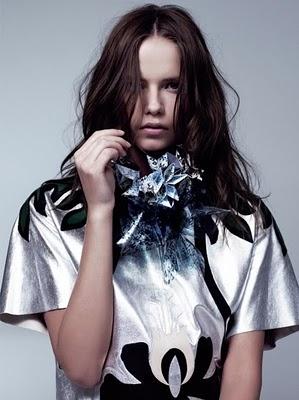 NATASHA IS THE BRUNETTE WHO LOVES HER NEW PRINTS... Magazine Spring 2011 #69 Natasha Poly by Willy Vanderperre