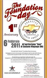 The Foundation Day, 1st Anniversary of Corvette North Owners