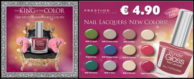 Smalti Color Plus e Wonder Gloss di Prestige Smalti Color Plus e Wonder Gloss di Prestige