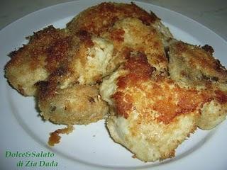 Pollo panato senza uova al forno