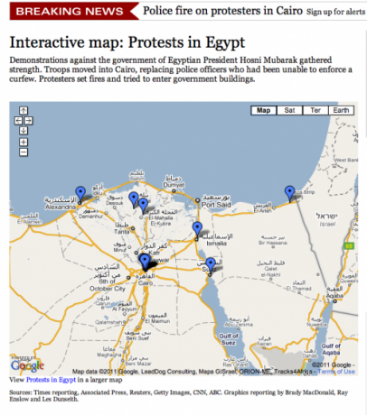 Mappatura della Crisi Egiziana