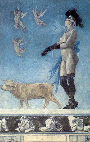 TELEGRAMMA- Mittente Fernanda Ferraresso Félicien Rops